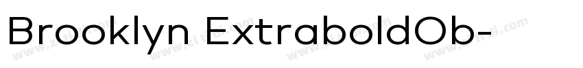 Brooklyn ExtraboldOb字体转换